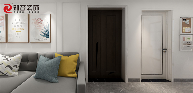 金水灣北歐風(fēng)122平設(shè)計(jì)案例VR全景