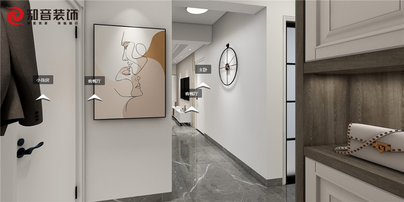 華雅花園95平現(xiàn)代輕奢風(fēng)VR全景效果圖